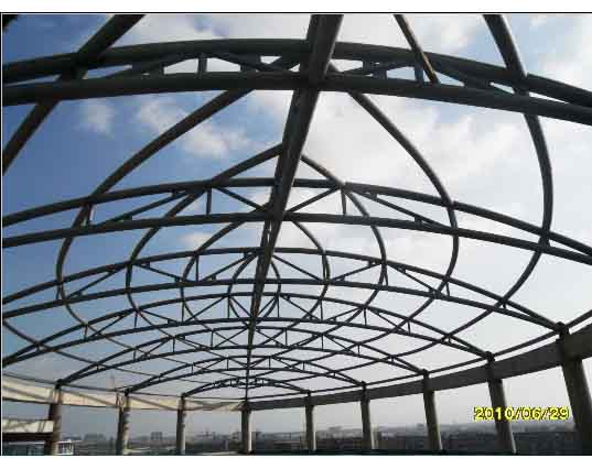 泊头中煤朔州宾馆管桁架工程